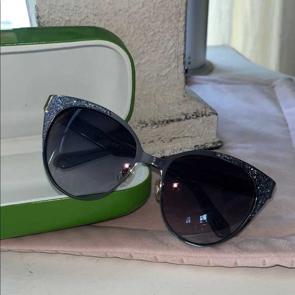 Kate spade ♠️ Chic Cat-Eye Sunglasses with Glitter Accents main image 2